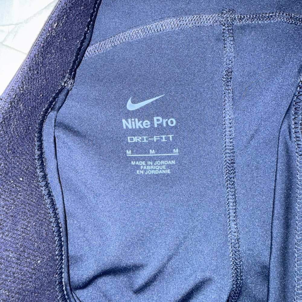 Nike Pro Women's Dark Blue Shorts - Picture 4 of 4
